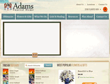 Tablet Screenshot of adamsfuneralhome.org